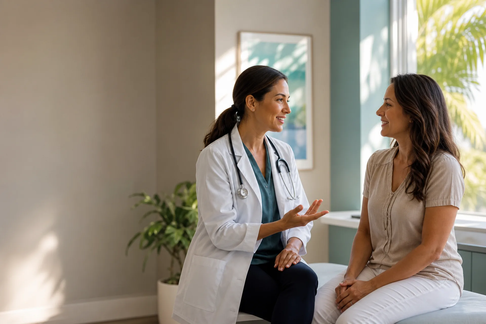 Family reviewing health insurance information together at home