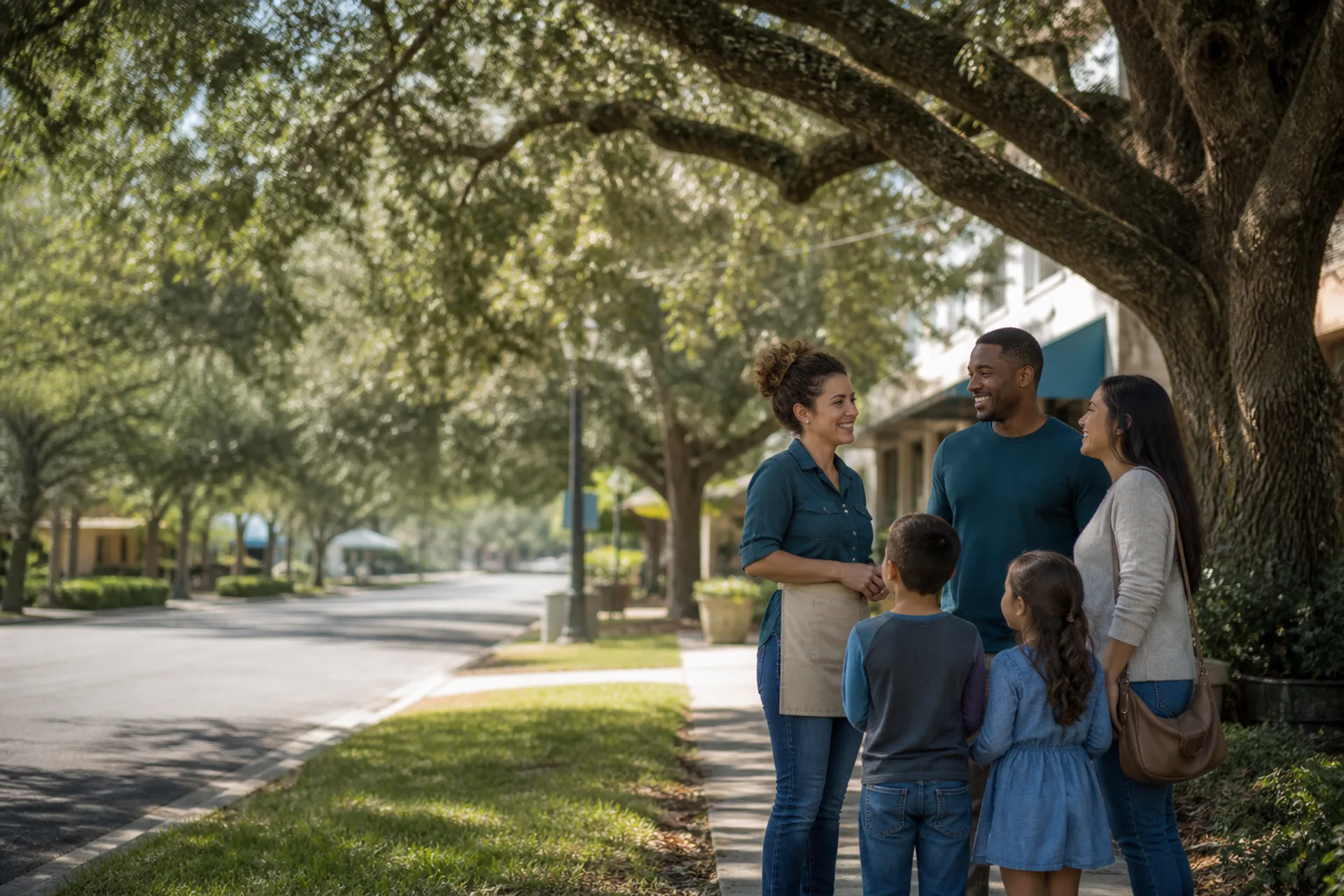 Sunny street near the Healthcare Solutions Team office in Seffner, Florida